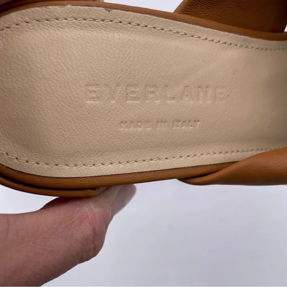 NEW Everlane Desert Tan Leather Day Twist Heel in Size 6.5 - Picture 14 of 14